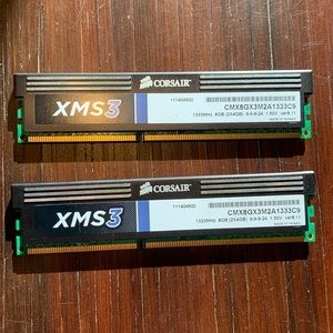 8gb (4gb x2) Corsair DDR3 Ram